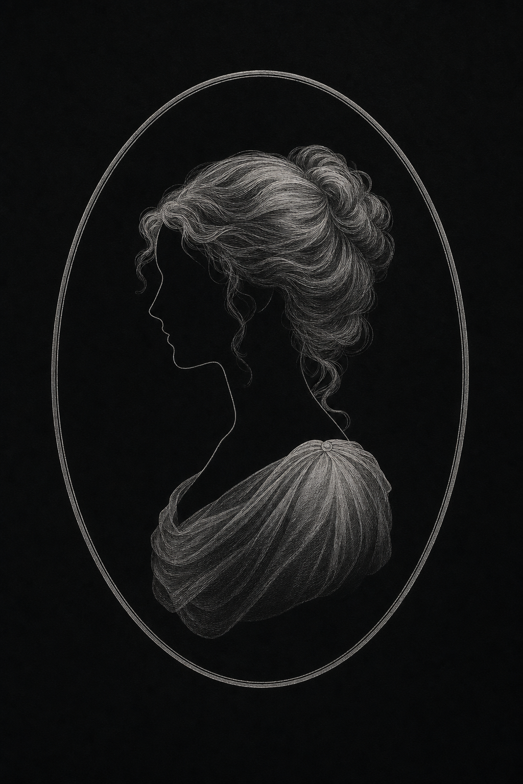 Author headshot — black and white treatment, stylized